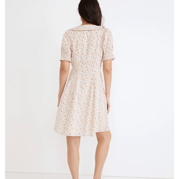 Collared Puff-Sleeve Mini Dress in Piccola Floral - Picture 3 of 7